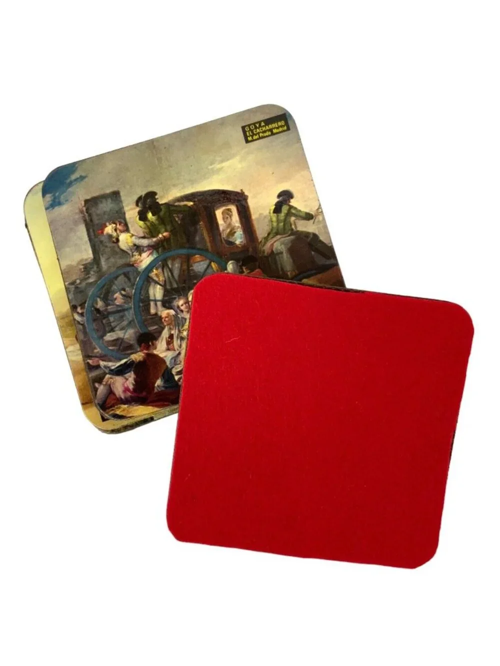 Francisco Goya Fine Art Coasters Set Of 6 Wood With Felt Backing El Corte Ingles
